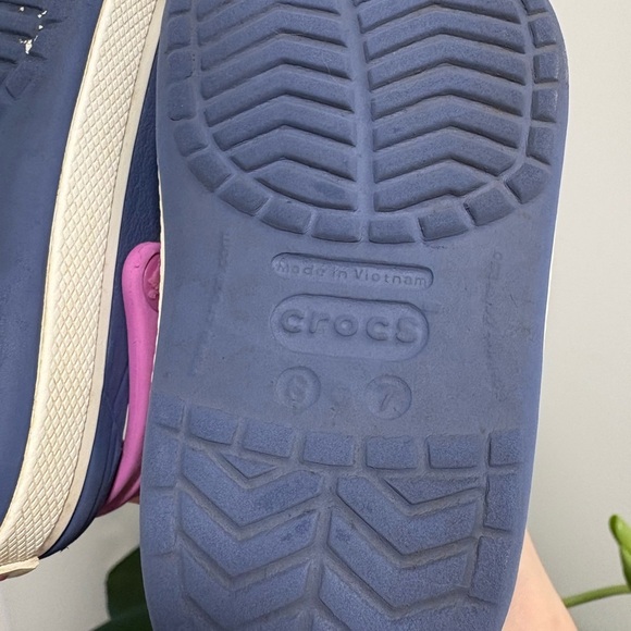 Crocs Kids Crocband Clog Purple Blue Kid's Size 6-7 - Picture 5 of 13